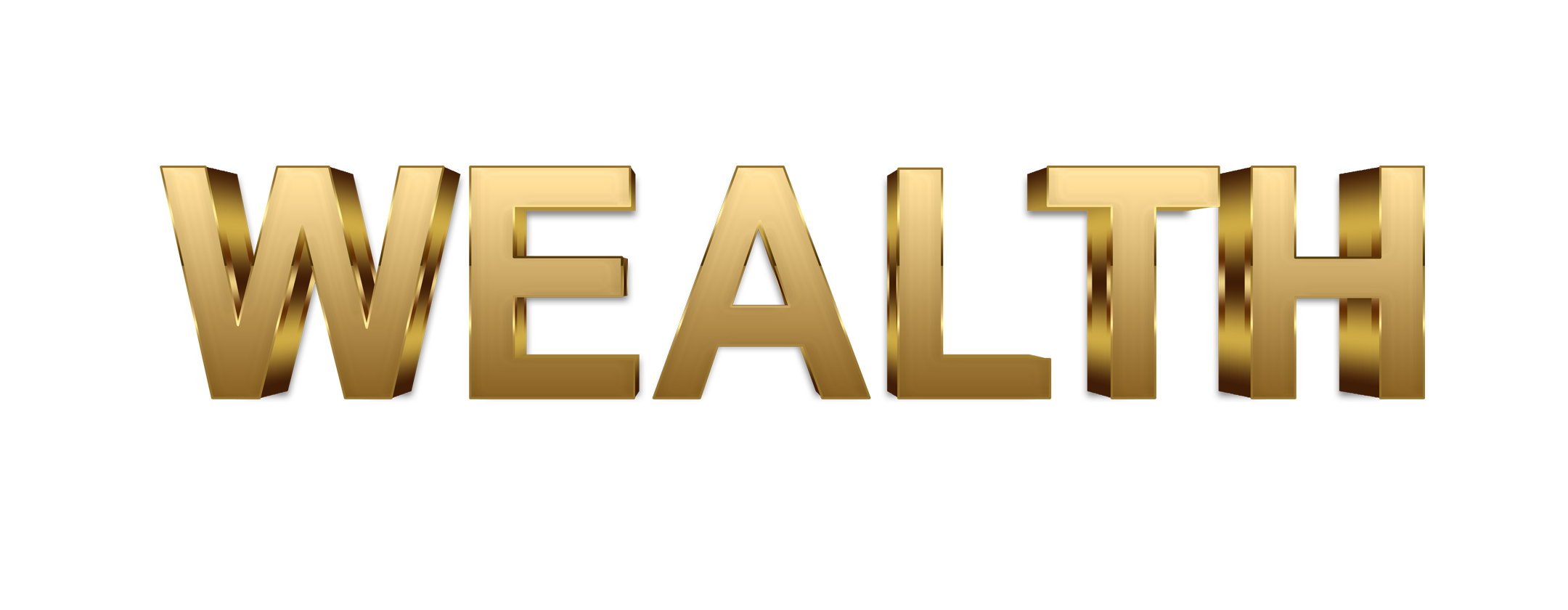Wealth word png, Wealth png, word Wealth gold text typography PNG images Wealth png transparent background